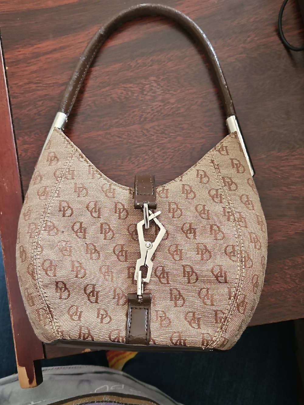 Brown Monogram Mini Hobo Bag